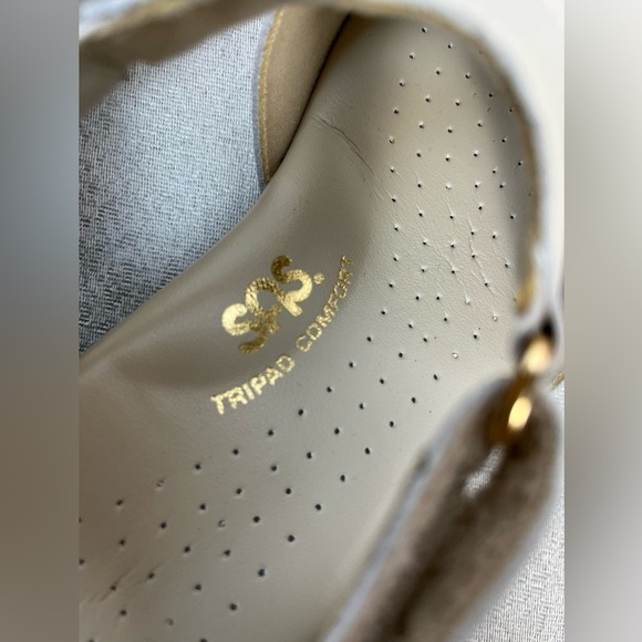 SAS Triple Comfort Suntimer Heeled Leather Ivory Sandals Womens 9M New - Picture 9 of 12